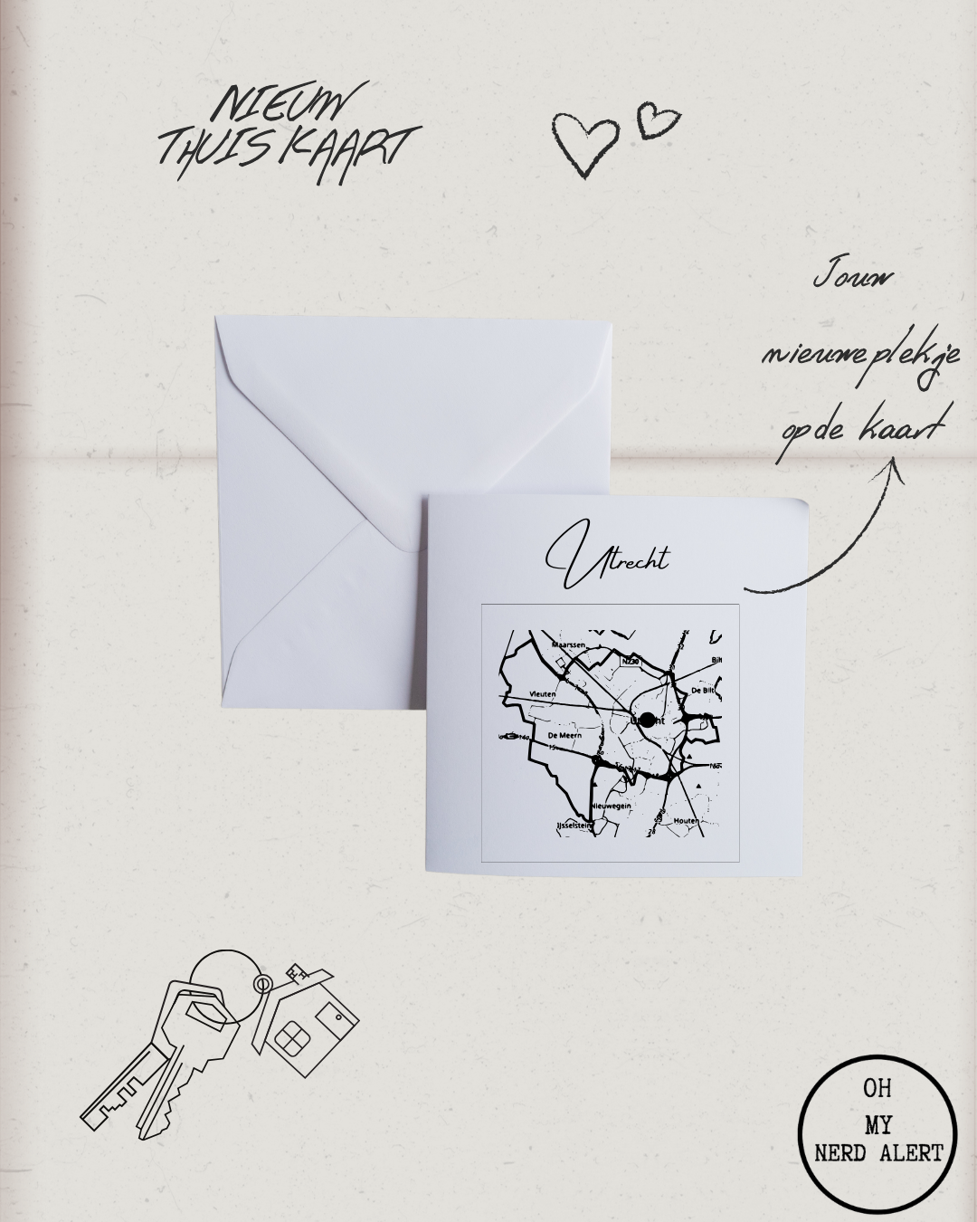 Happy New Home Kaart – Met jouw plekje op de kaart!