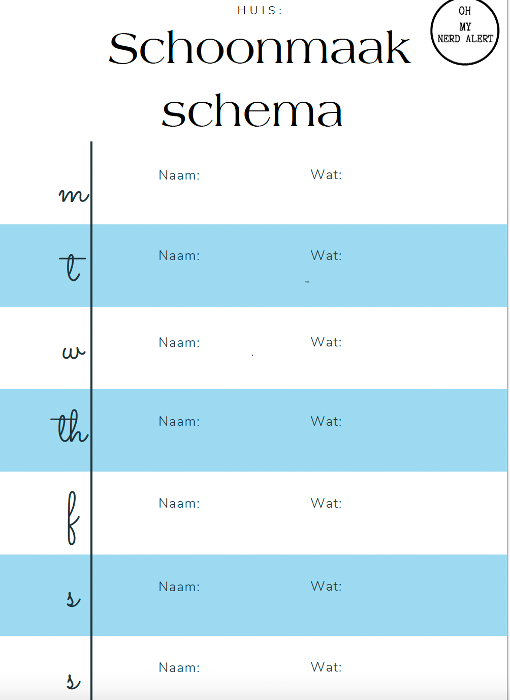 Downloadbare Templates voor je Croc Planner