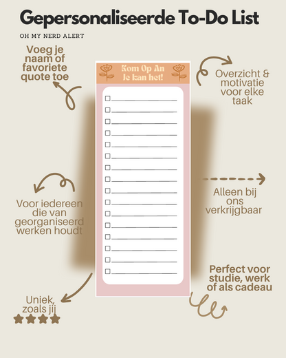 Personalized To-Do List, Your To Do