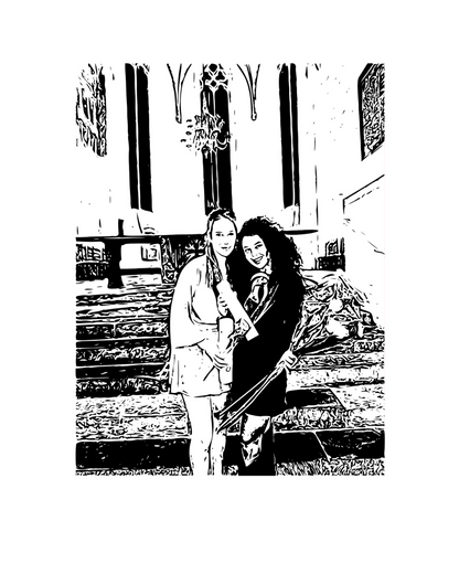 Line-art fotokaart