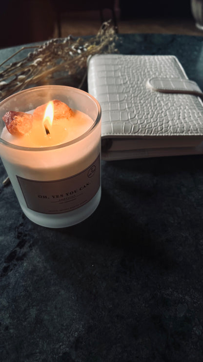 Crystal Infused Scented Candle