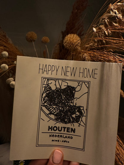 Happy New Home Kaart – Met jouw plekje op de kaart!