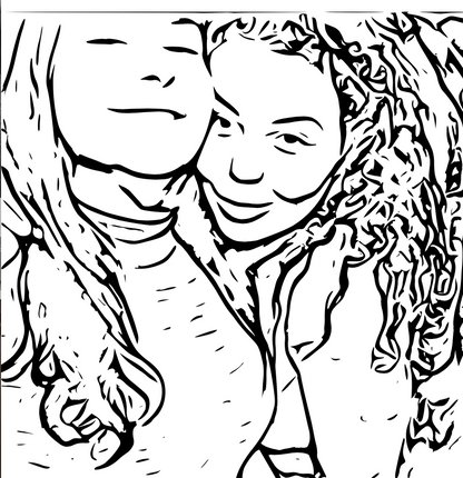 Line-art fotokaart