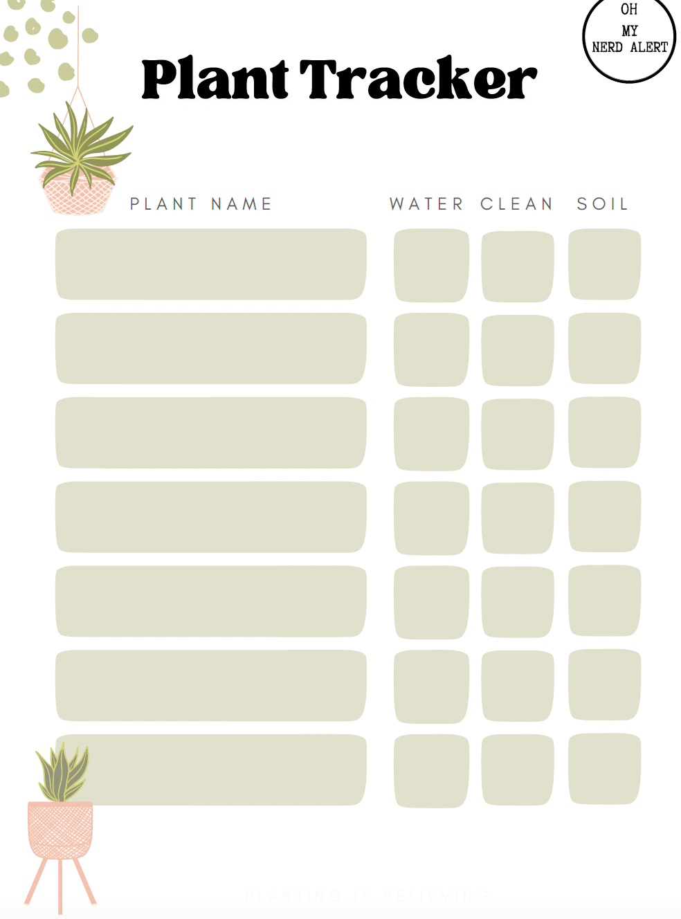 Downloadbare Templates voor je Croc Planner
