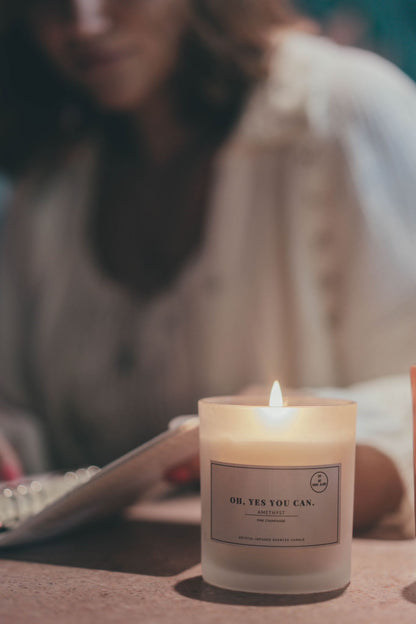 Crystal Infused Scented Candle